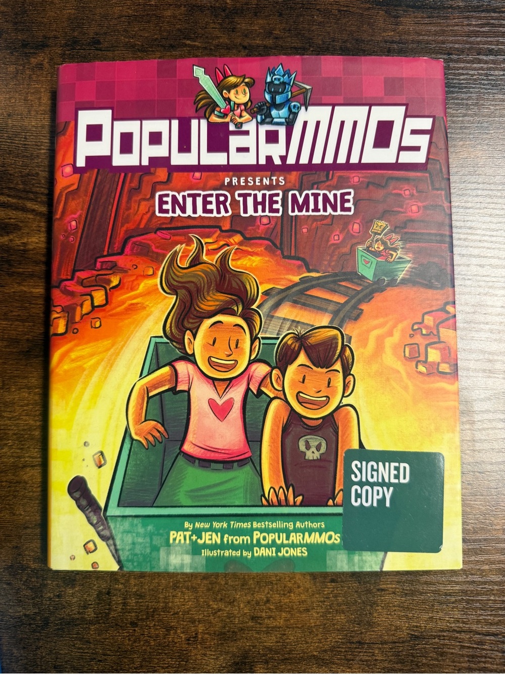 PopularMMOs Presents Enter The Mine Signed Copy Children's Book